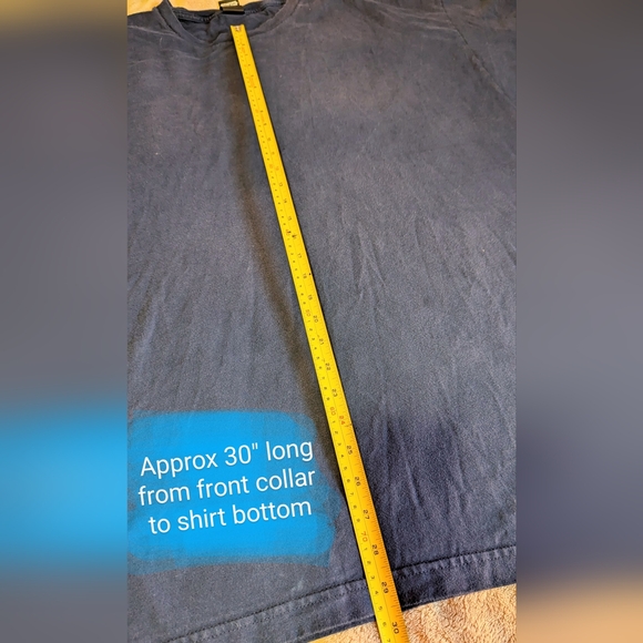 Hanes BEEFY Tee size 2XLT, GUC navy colour crew neck t shirt - Picture 6 of 10